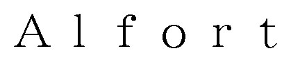 Alfort 商願2025-011457の商標見本
