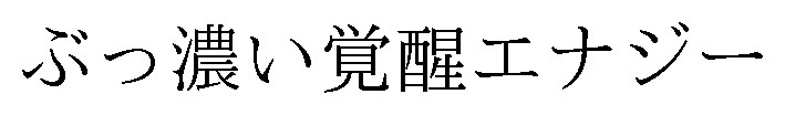 ぶっ濃い覚醒エナジー 商願2025-011517の商標見本