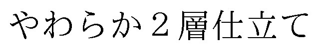 やわらか2層仕立て 商願2025-015095の商標見本