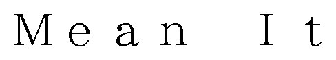 Mean 商願2025-019304の商標見本