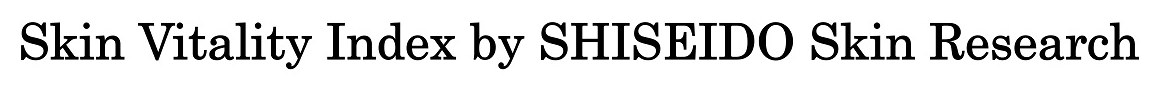 Skin Vitality Index by SHISEIDO Skin Research 商願2025-020411の商標見本