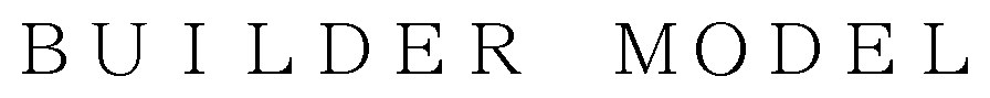 BUILDER MODEL 商願2025-021456の商標見本