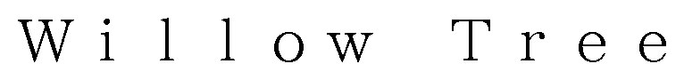Willow Tree 商願2025-022091の商標見本