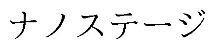 ナノステージ 商願2025-022495の商標見本