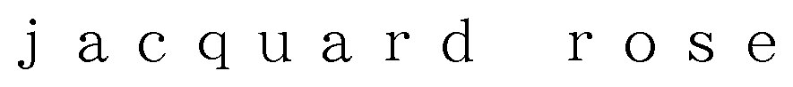 jacquard 商願2025-026523の商標見本