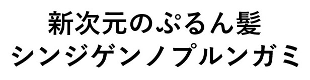 新次元のぷるん髪 シンジゲンノプルンガミ 商願2025-028776の商標見本