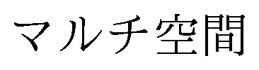 マルチ空間 商願2025-029981の商標見本