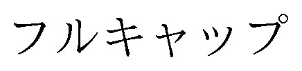 フルキャップ 商願2025-032850の商標見本
