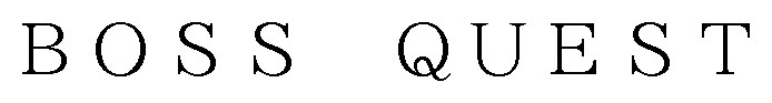 BOSS QUEST 商願2025-050492の商標見本