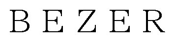 BEZER 商願2025-051093の商標見本
