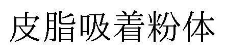 皮脂吸着粉体 商願2025-051139の商標見本