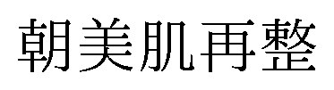 朝美肌再整 商願2025-051142の商標見本