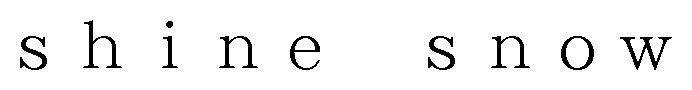 shine snow 商願2025-052210の商標見本
