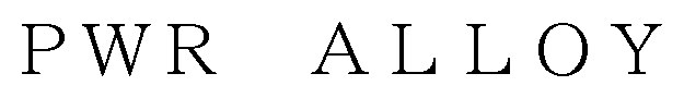 PWR ALLOY 商願2025-052888の商標見本