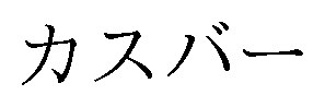 カスバー 商願2025-058058の商標見本