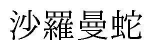 沙羅曼蛇 商願2025-067862の商標見本