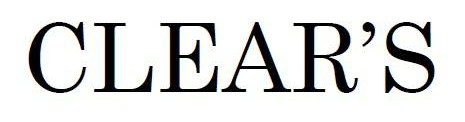 CLEAR'S 商願2025-068203の商標見本