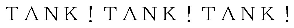 TANK TANK TANK 商願2025-073434の商標見本