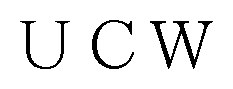 UCW 商願2025-075912の商標見本