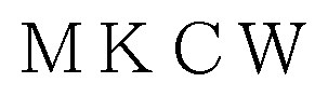 MKCW 商願2025-078774の商標見本