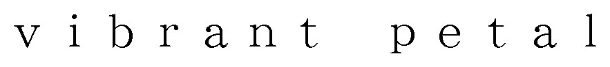 vibrant petal 商願2025-078936の商標見本