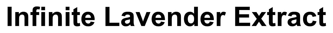 Infinite Lavender Extract 商願2025-083186の商標見本