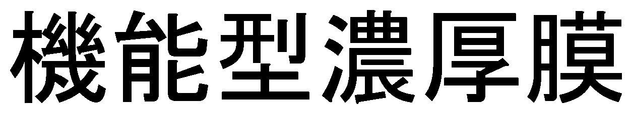 機能型濃厚膜 商願2025-087909の商標見本