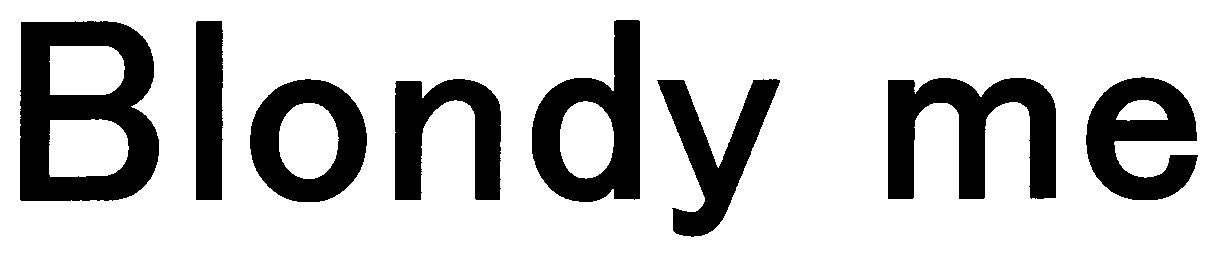 Blondy me 商願2025-088390の商標見本
