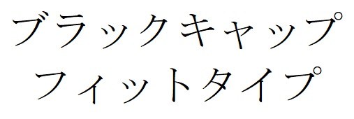 ブラックキャップ フィットタイプ 商願2025-089781の商標見本