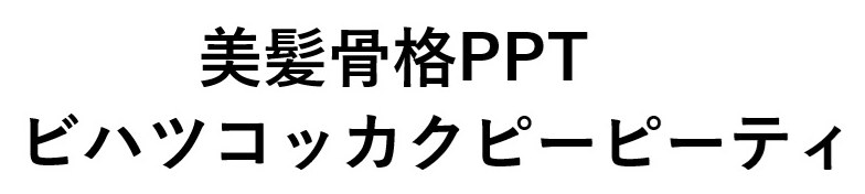 美髪骨格PPT ビハツコッカクピーピーティ 商願2025-093676の商標見本