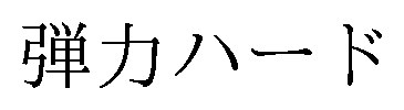 弾力ハード 商願2025-094256の商標見本
