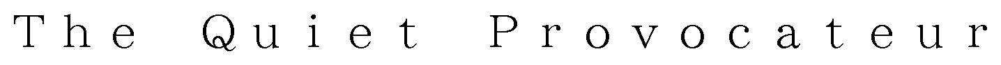 The Quiet provocateur 商願2025-094894の商標見本