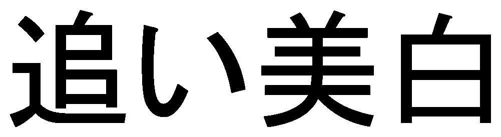 追い美白 商願2025-096380の商標見本