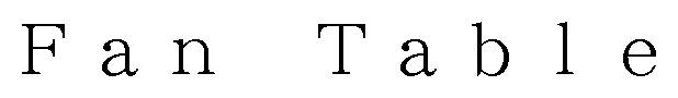 Fan Table 商願2025-099713の商標見本