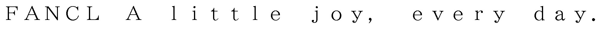 FANCL Alittle every day JOy 商願2025-100641の商標見本