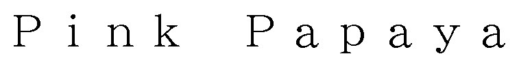 Pink Papaya 商願2025-101221の商標見本