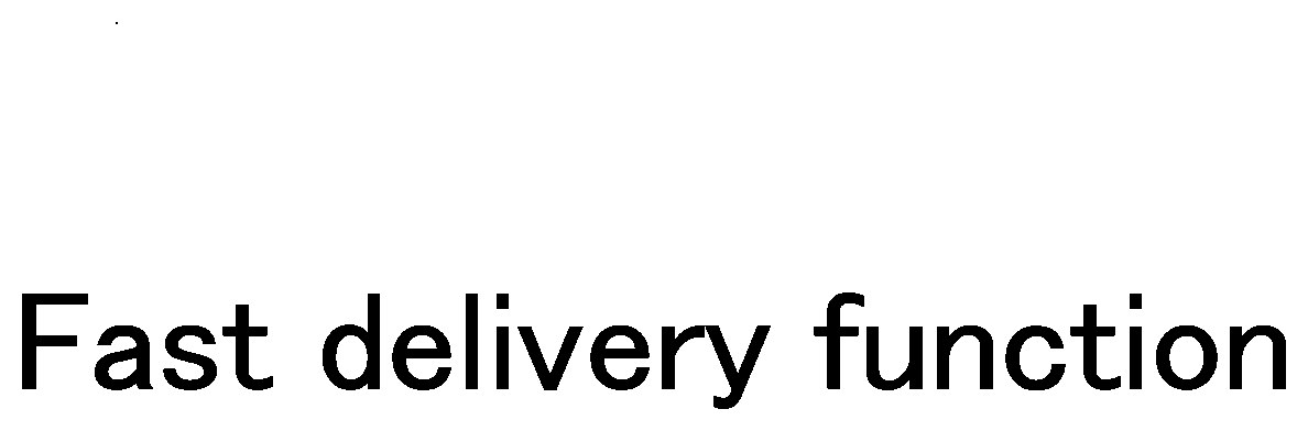 Fast delivery function 商願2025-102005の商標見本