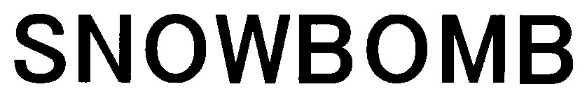 SNOWBOMB 商願2025-109210の商標見本