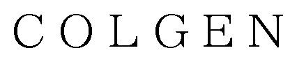COLGEN 商願2025-111000の商標見本