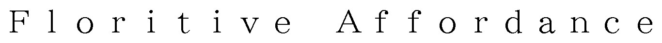 F1Or itive Affordance 商願2025-115390の商標見本