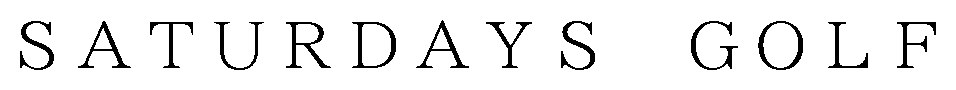 SATURDAYS GOLF 商願2025-118542の商標見本