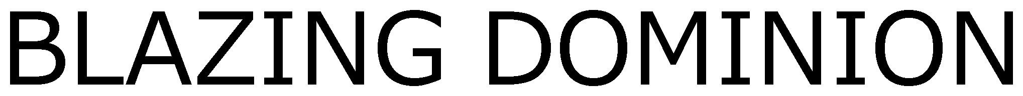 BLAZING DOMINION 商願2025-119010の商標見本