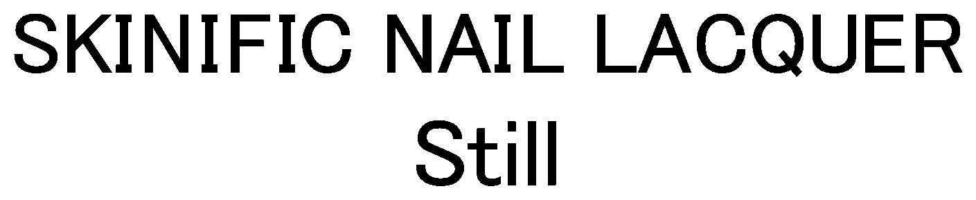 SKINIFIC NAIL LACQUER Still 商願2025-119073の商標見本
