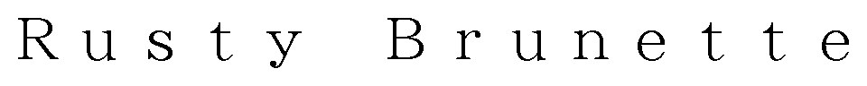 Rusty Brunette 商願2025-119541の商標見本