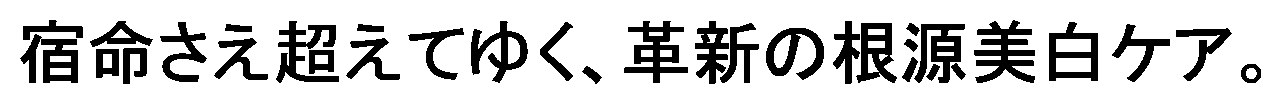 宿命さえ超えてゆく、革新の根源美白ケア 商願2025-122136の商標見本
