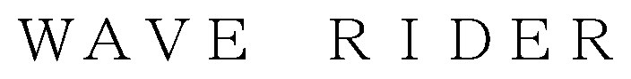 WAVE RIDER 商願2025-127201の商標見本