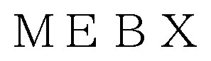 MEBX 商願2025-127517の商標見本