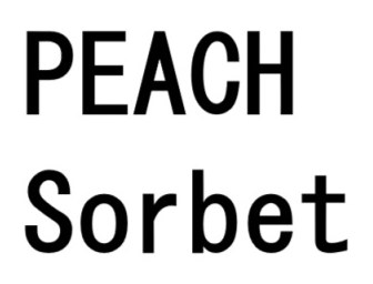 PEACH Sorbet 商願2025-129236の商標見本