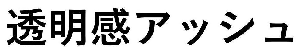 透明感アッシュ 商願2025-137735の商標見本