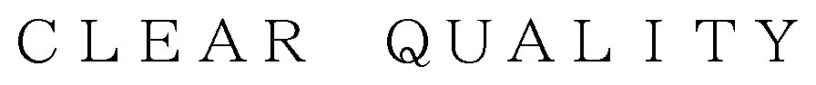 CLEAR QUALITY 商願2025-141780の商標見本